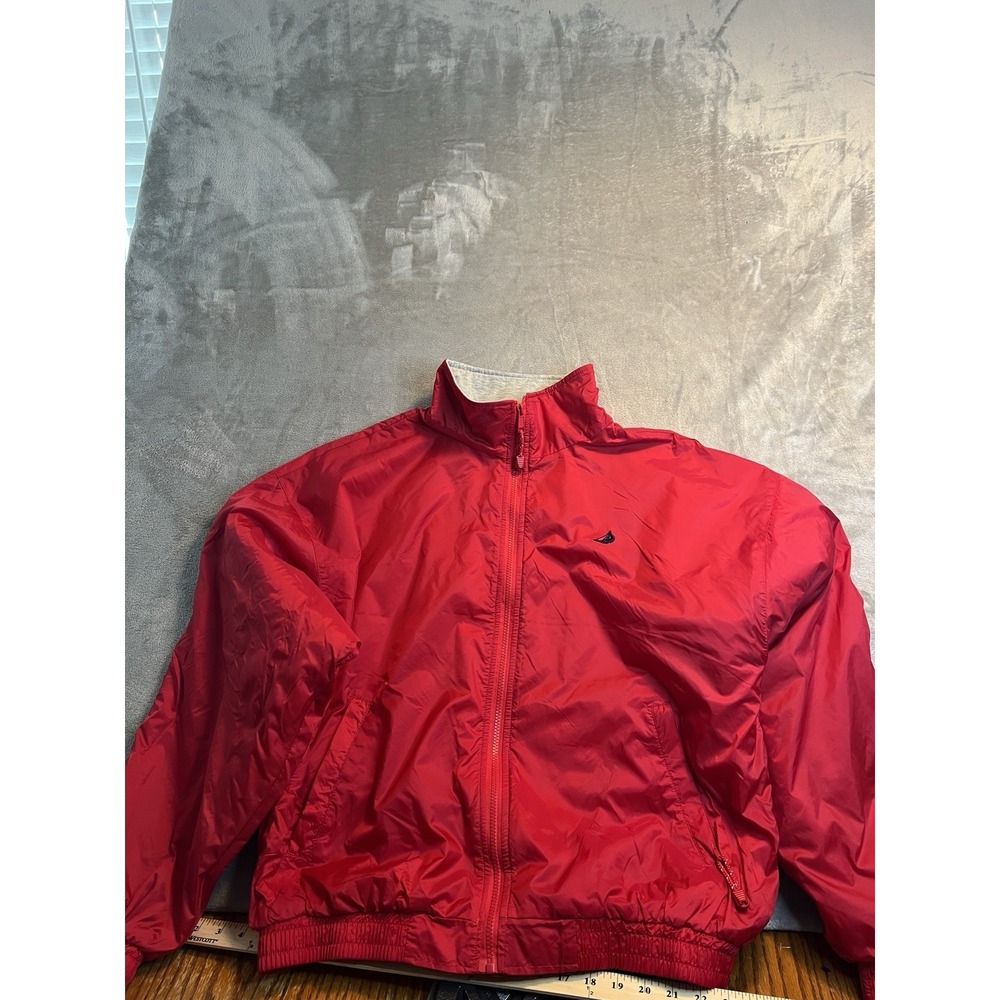Cuffy's of Cape Cod Mens Jacket Large Red Full Zip Lightweight